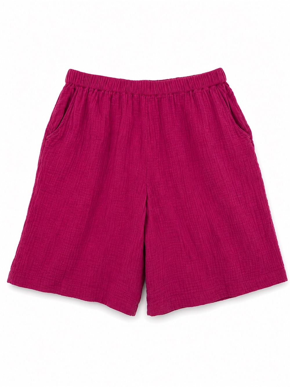 Coldwater Creek Cotton Gauze Shorts Elastic Waist Size Medium Pull On Pink